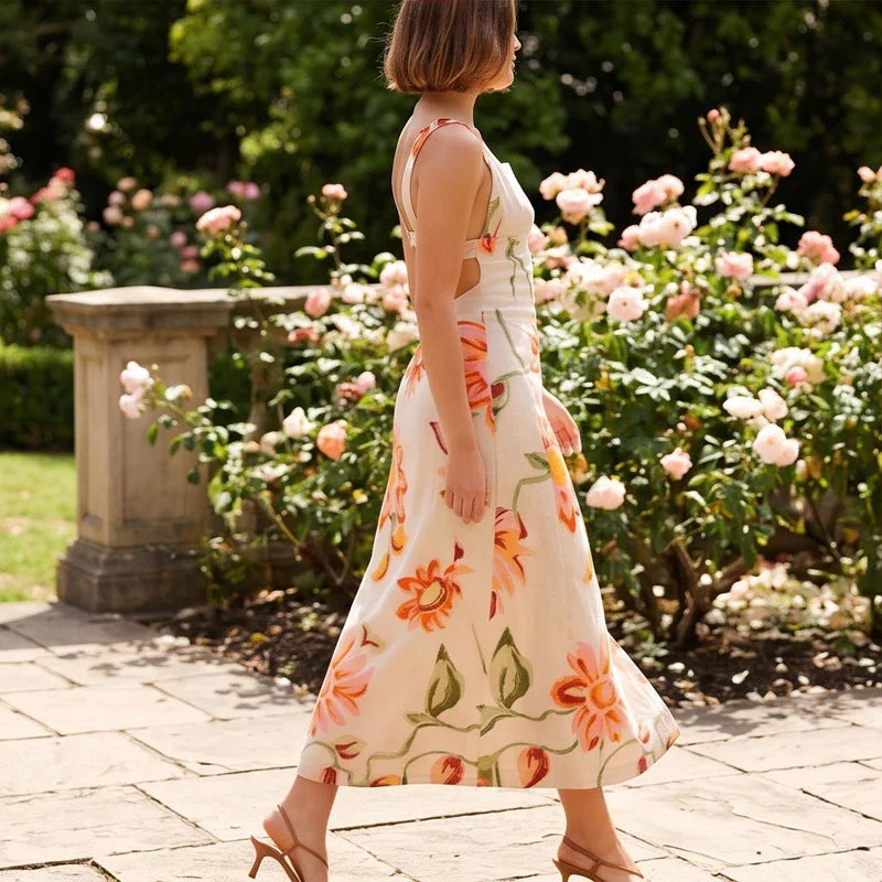Azalea Floral Maxi Sundress