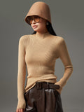 Women’s Cashmere Mock-Neck Jumper – Soft High-Stretch Knit for Everyday Wear