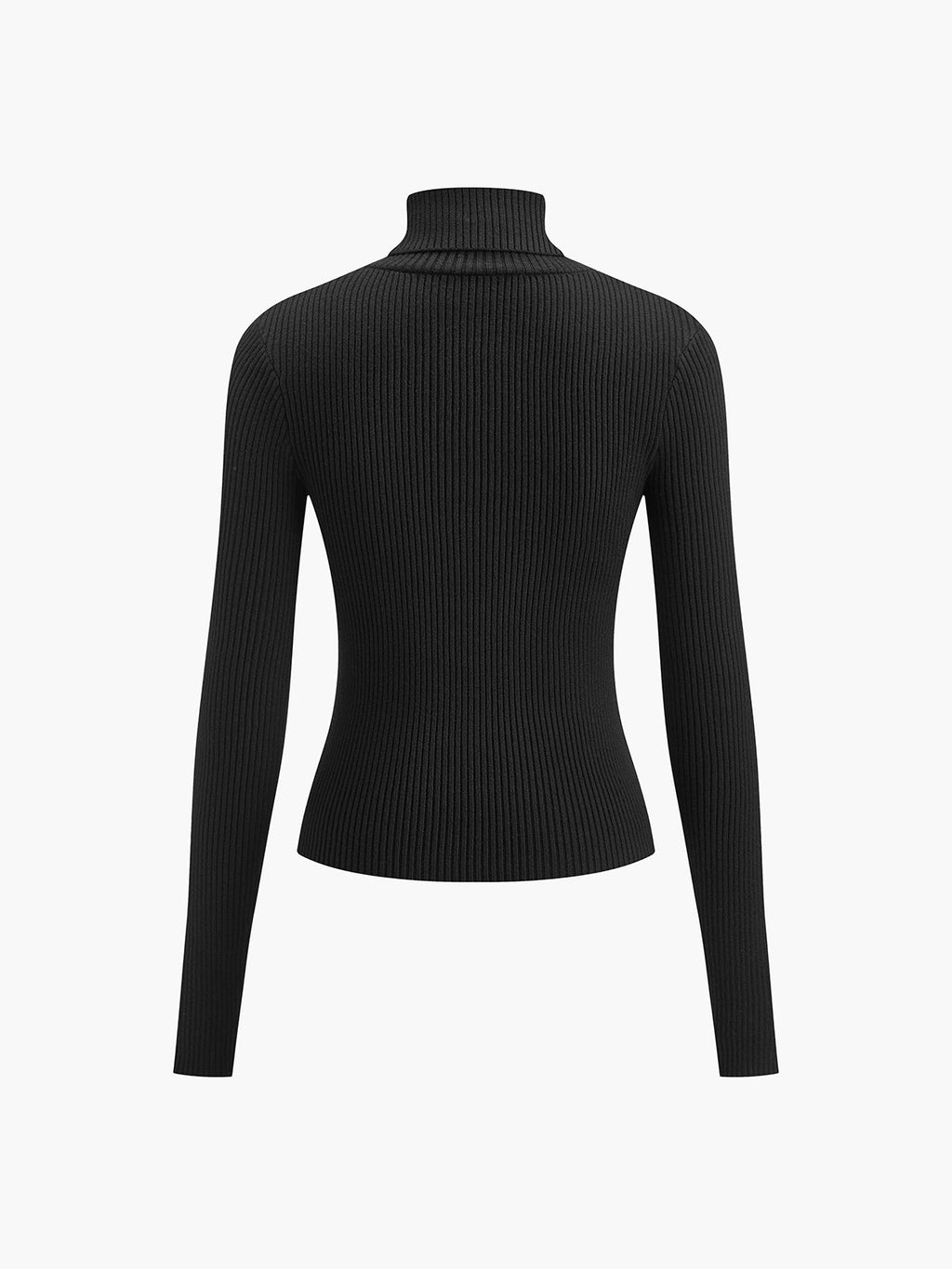 Women’s Slim Fit Turtleneck Sweater – Soft Knit Stretch Roll Neck Top