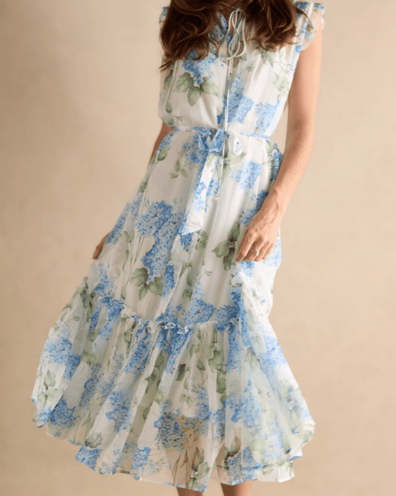REBA - Blue Floral Dress