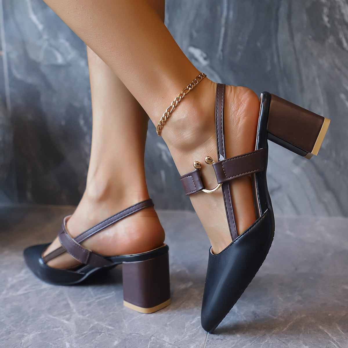 Iris Leather Heels
