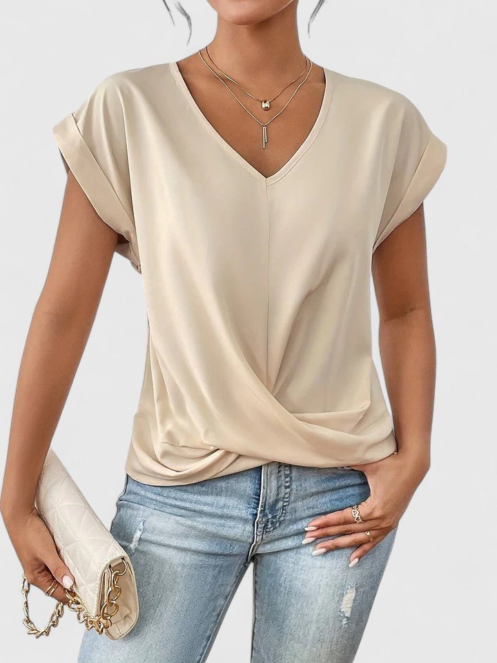 Mara Twist Blouse | Flattering V-Neck Everyday Top