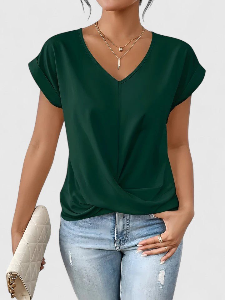 Mara Twist Blouse | Flattering V-Neck Everyday Top