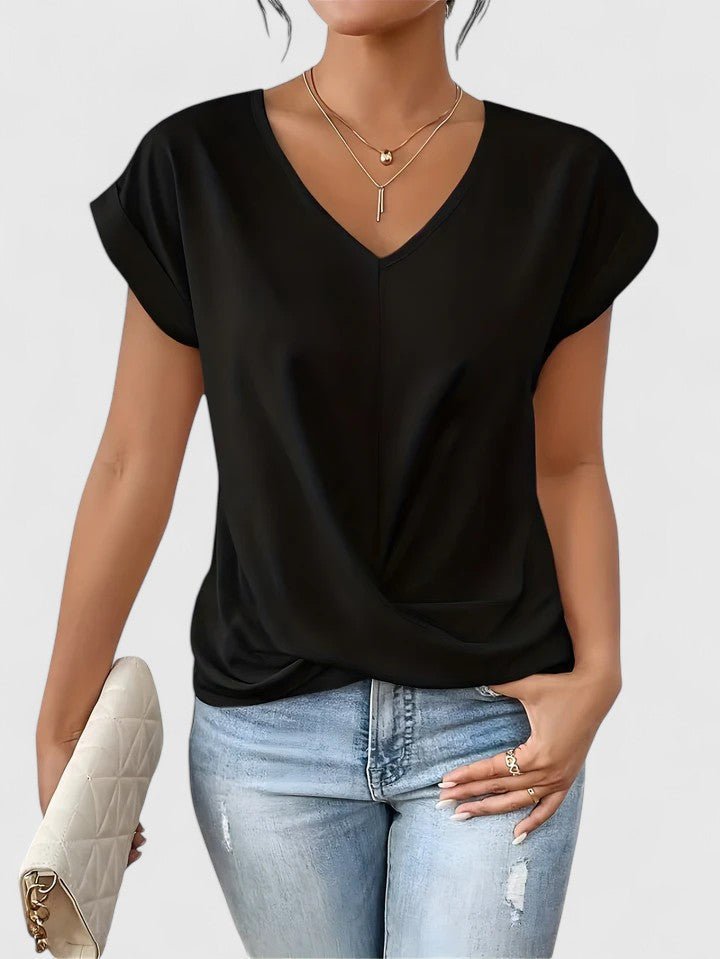 Mara Twist Blouse | Flattering V-Neck Everyday Top