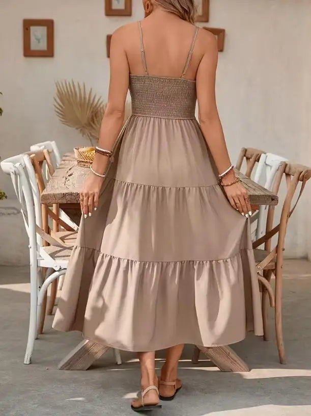 Rosalie Smocked Tiered Maxi Dress