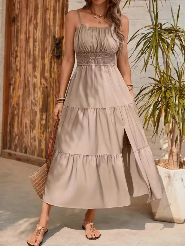 Rosalie Smocked Tiered Maxi Dress