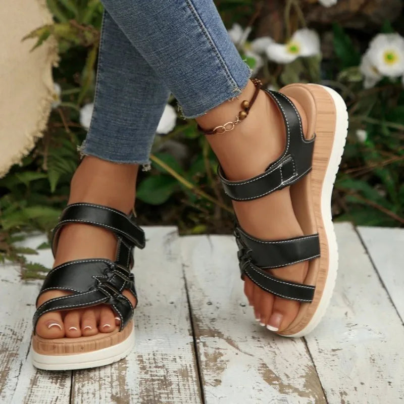 Valencia Platform Wedge Sandals
