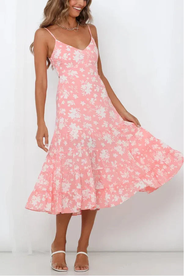 Calista Floral Midi Dress