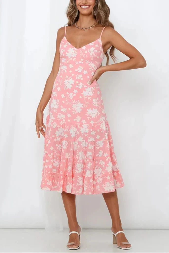 Calista Floral Midi Dress