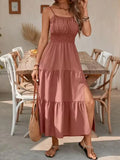 Rosalie Smocked Tiered Maxi Dress