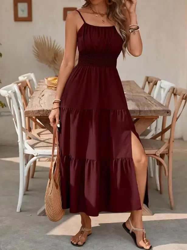 Rosalie Smocked Tiered Maxi Dress