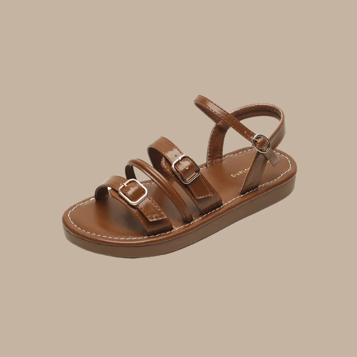Siena Leather Flat Sandals