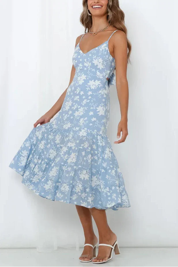 Calista Floral Midi Dress