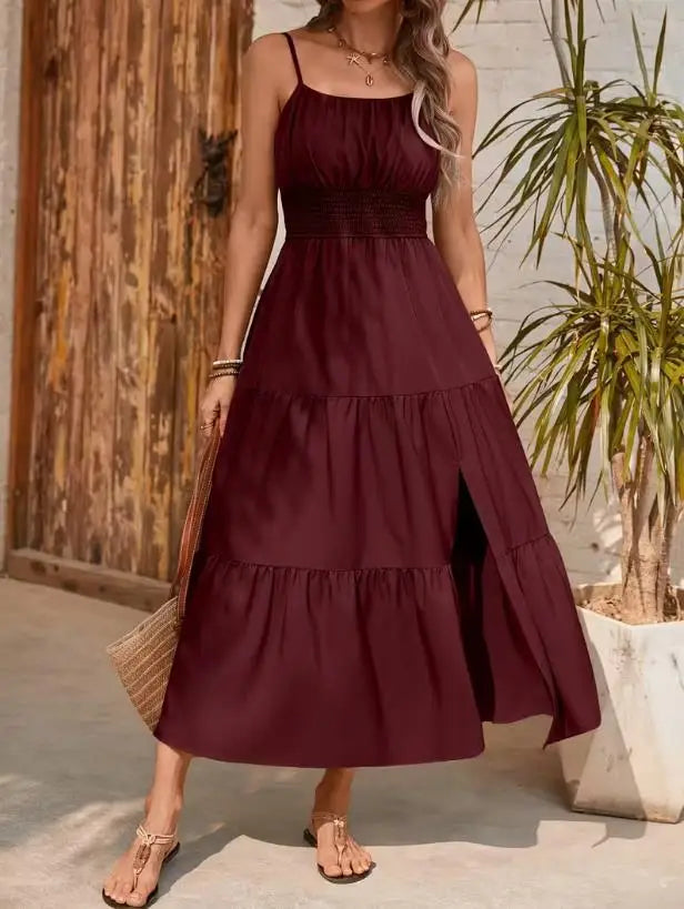 Rosalie Smocked Tiered Maxi Dress