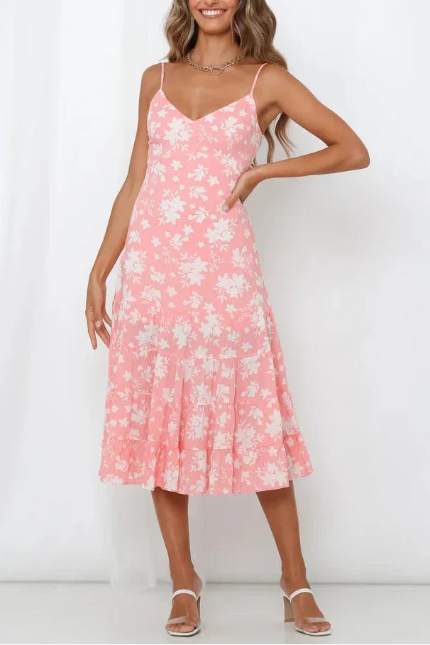 Calista Floral Midi Dress