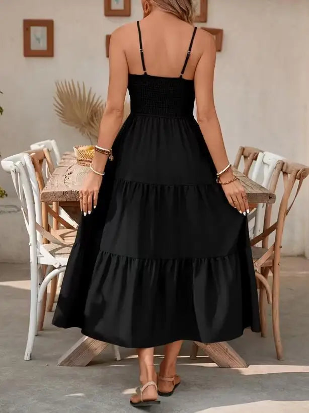 Rosalie Smocked Tiered Maxi Dress