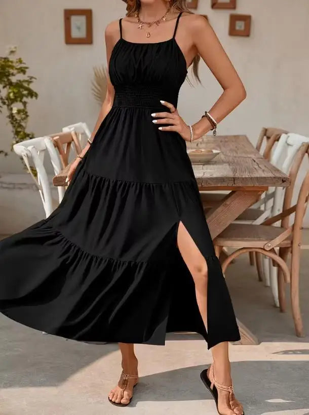 Rosalie Smocked Tiered Maxi Dress