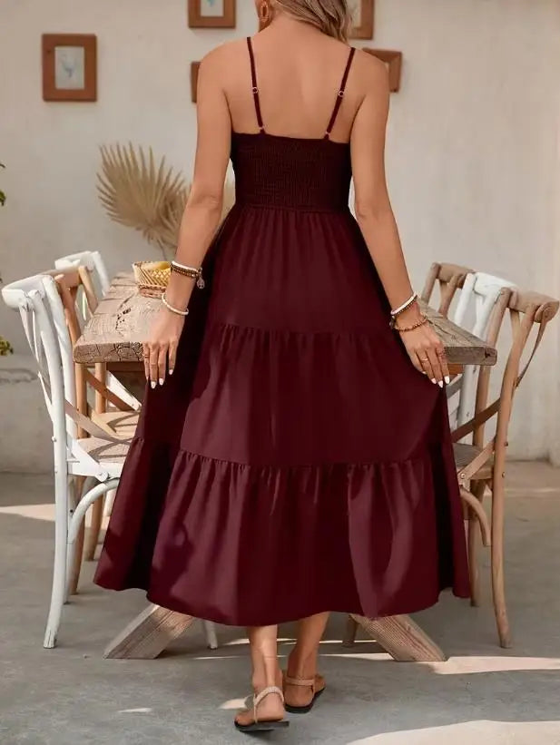 Rosalie Smocked Tiered Maxi Dress