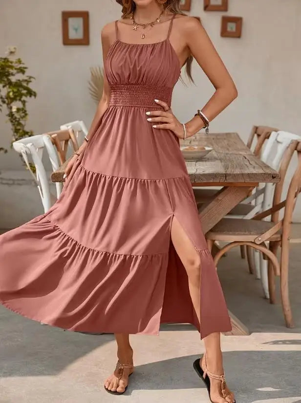 Rosalie Smocked Tiered Maxi Dress