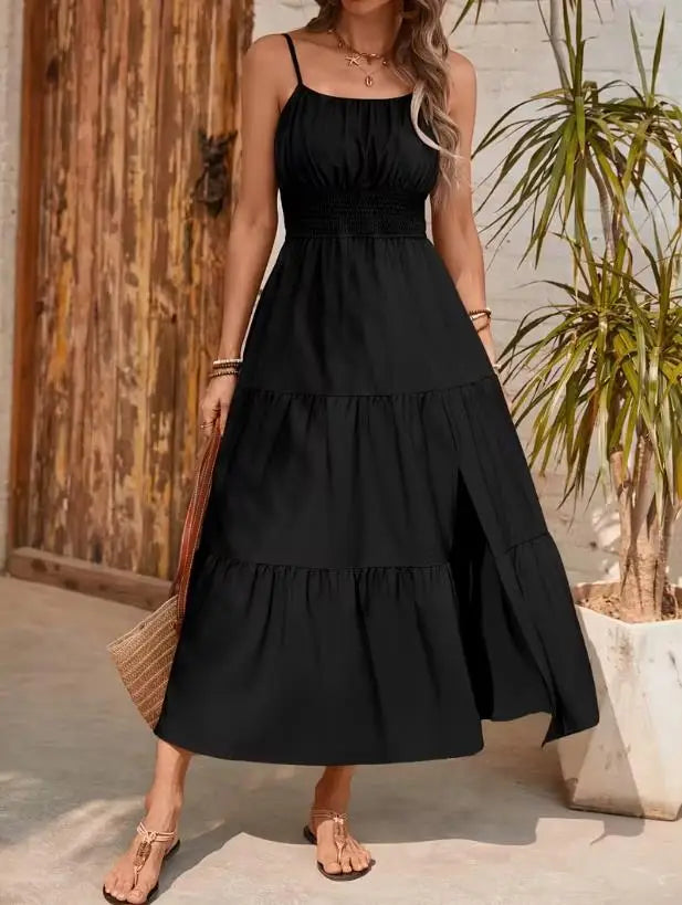 Rosalie Smocked Tiered Maxi Dress