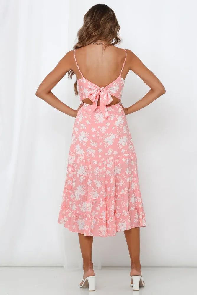 Calista Floral Midi Dress
