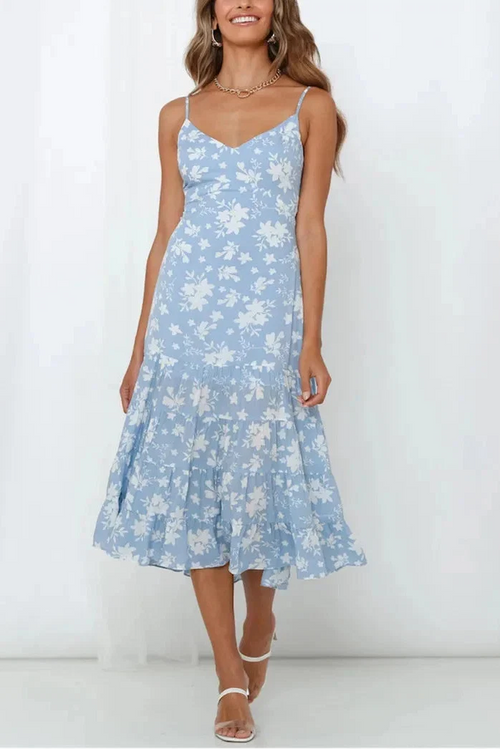 Calista Floral Midi Dress