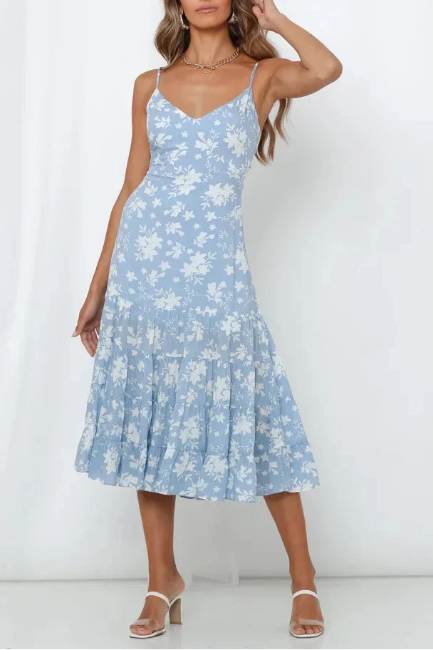Calista Floral Midi Dress