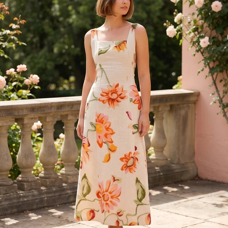 Azalea Floral Maxi Sundress