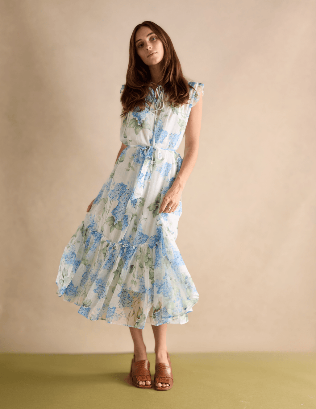 REBA - Blue Floral Dress