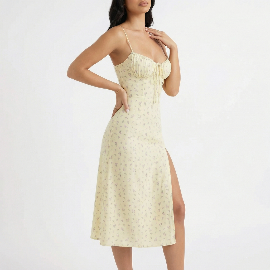 Seraphine Floral Midi Slip Dress
