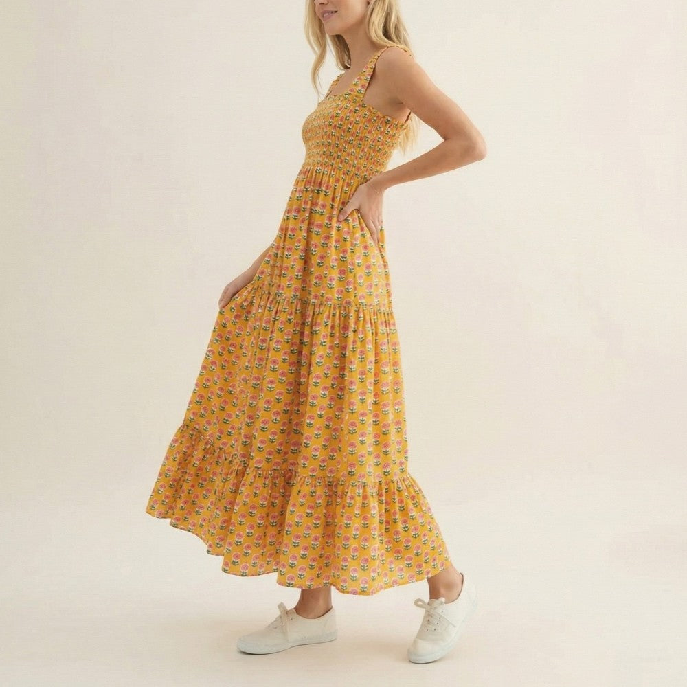 Waverly Smocked Maxi Sundress
