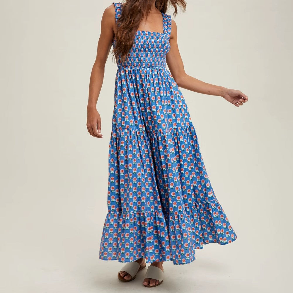 Waverly Smocked Maxi Sundress