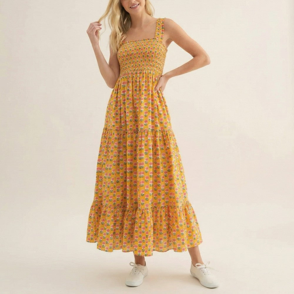 Waverly Smocked Maxi Sundress