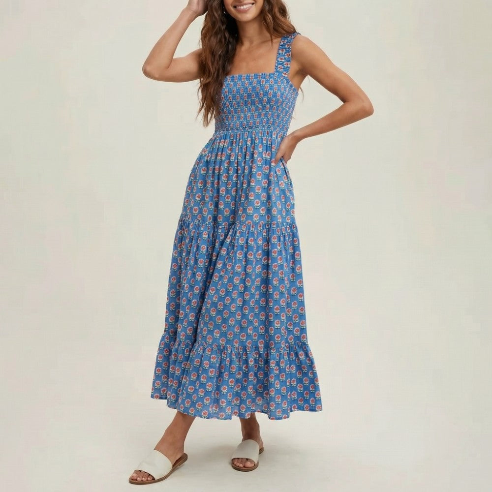 Waverly Smocked Maxi Sundress