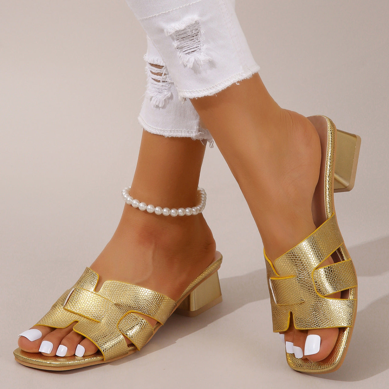Marina H-Strap Heels